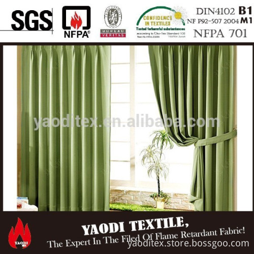 High quality 100% polyester blackout fabric curtain for sale